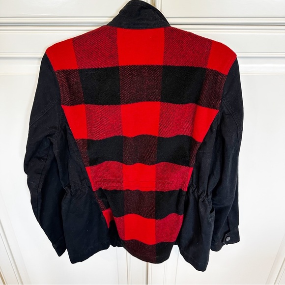 Lucky Brand Men’s Cotton Buffalo Check Plaid Utility Jacket Shacket Lightweight - Picture 11 of 11